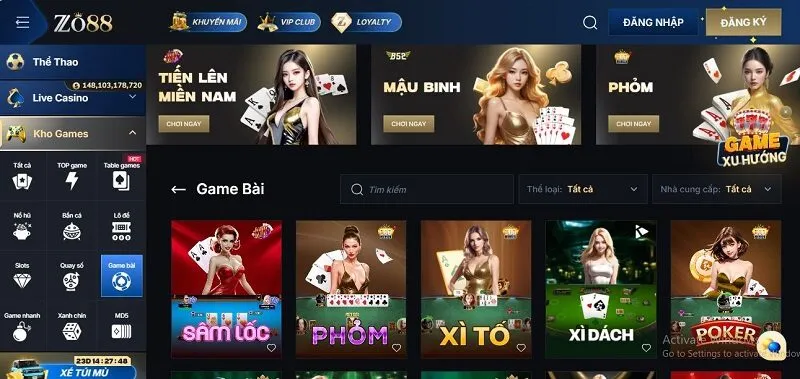 Game bài là chân ái khi đến Zo88 Game bài là chân ái khi đến Zo88