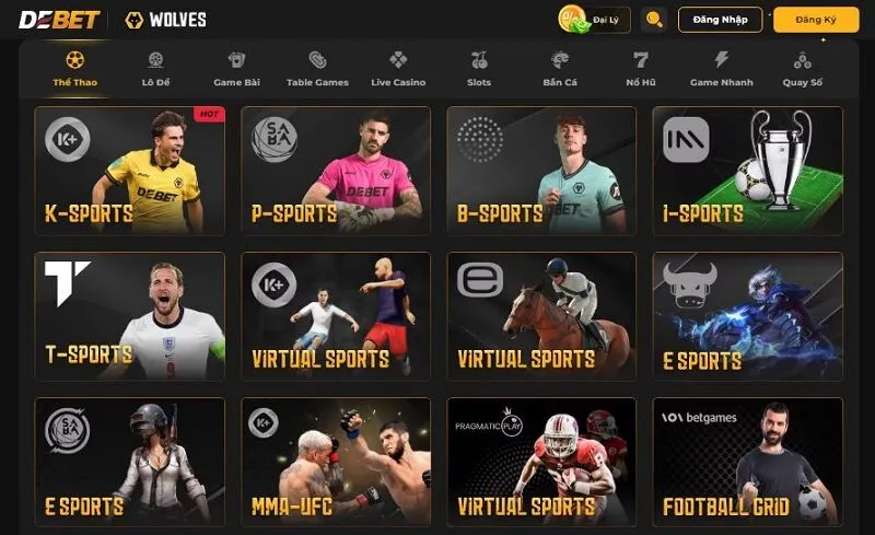 Khám phá kho game của Debet Khám phá kho game của Debet